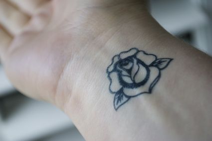 Temporary Rose Tattoo Image
